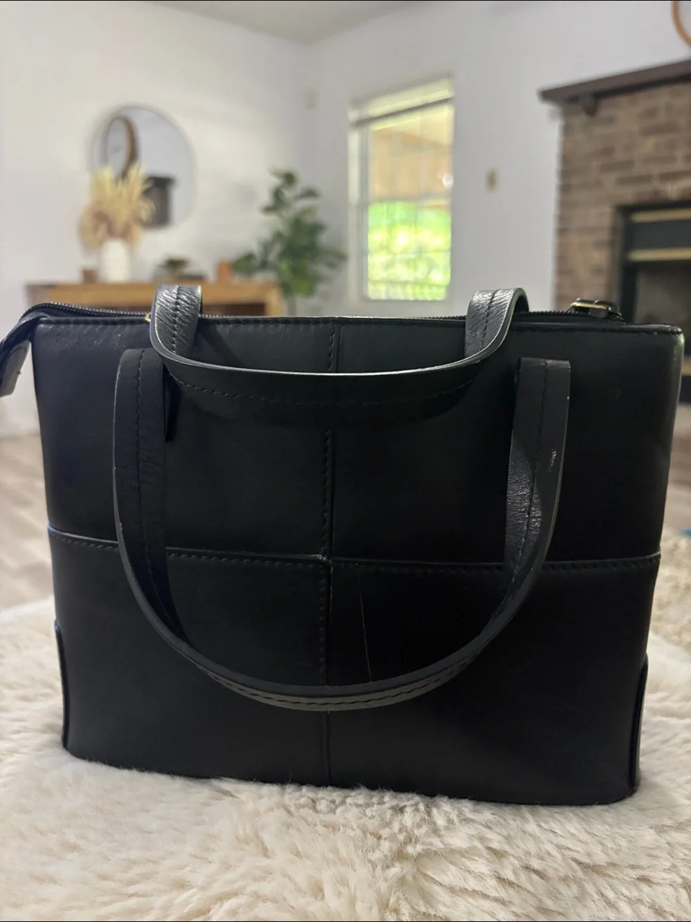 Etienne Aigner Black Leather Mini‎ Tote Classic Handbag